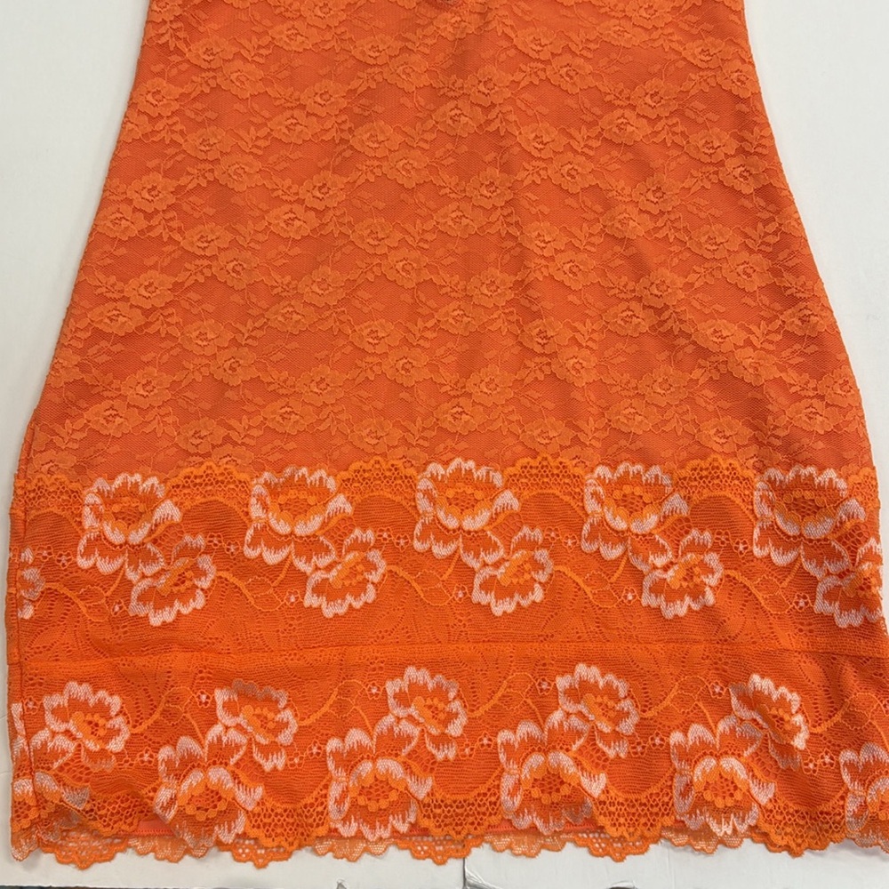 OUTCAST INDIA MINI DRESS TANGERINE NWT - Picture 11 of 12